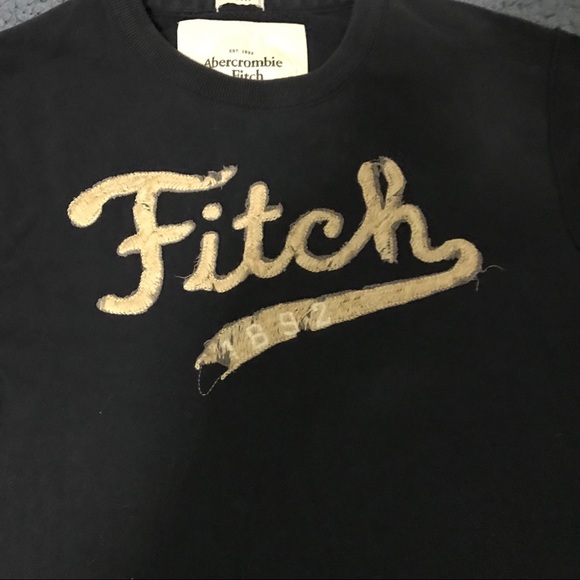 Abercrombie & Fit Dark Navy Long Sleeve Shirt - Picture 3 of 9